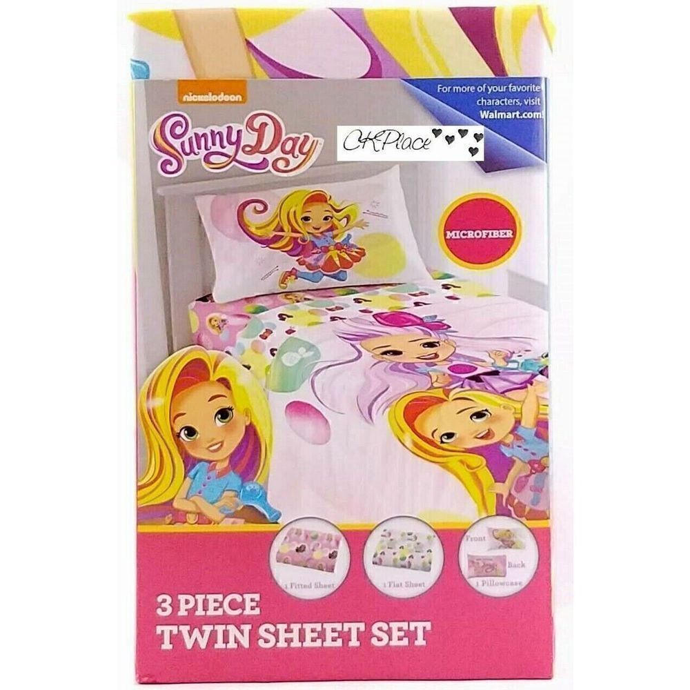 Nickelodeon Sunny Day Microfiber 3 Piece Twin Sheet Set